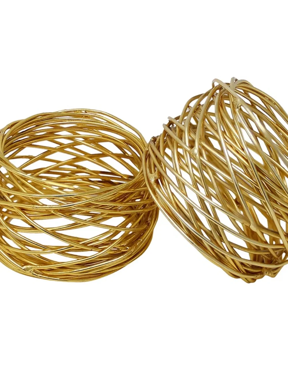 Godinger Gatherings Set of 12 Gold Napking Rings